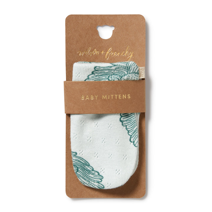Wilson and Frenchy Little Lion Organic Pointelle Mittens