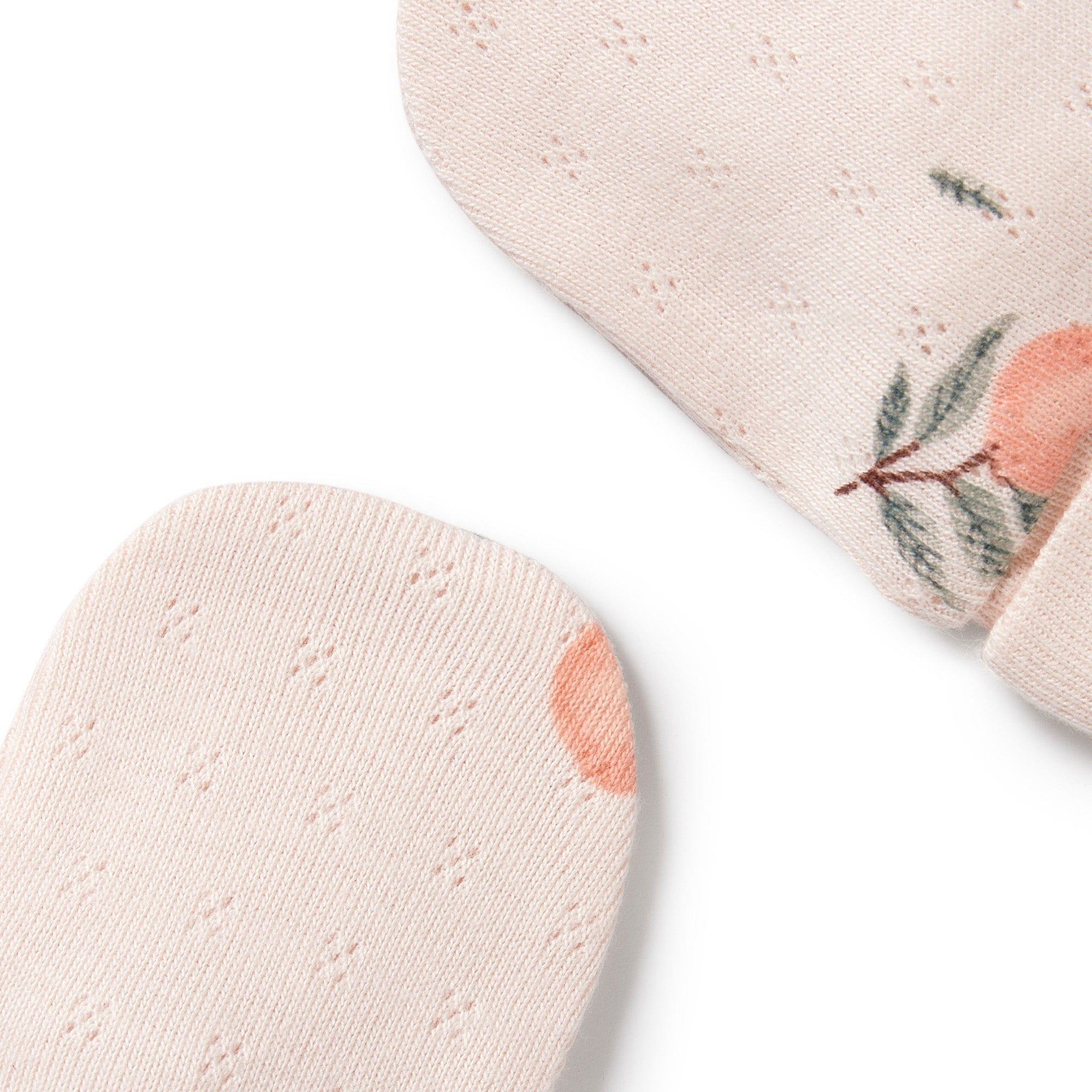 Peaches Organic Pointelle Mittens