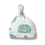 Wilson and Frenchy Little Lion Organic Pointelle Knot Hat