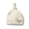 Little Fantail Organic Pointelle Knot Hat