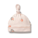 Wilson and Frenchy Peaches Organic Pointelle Knot Hat