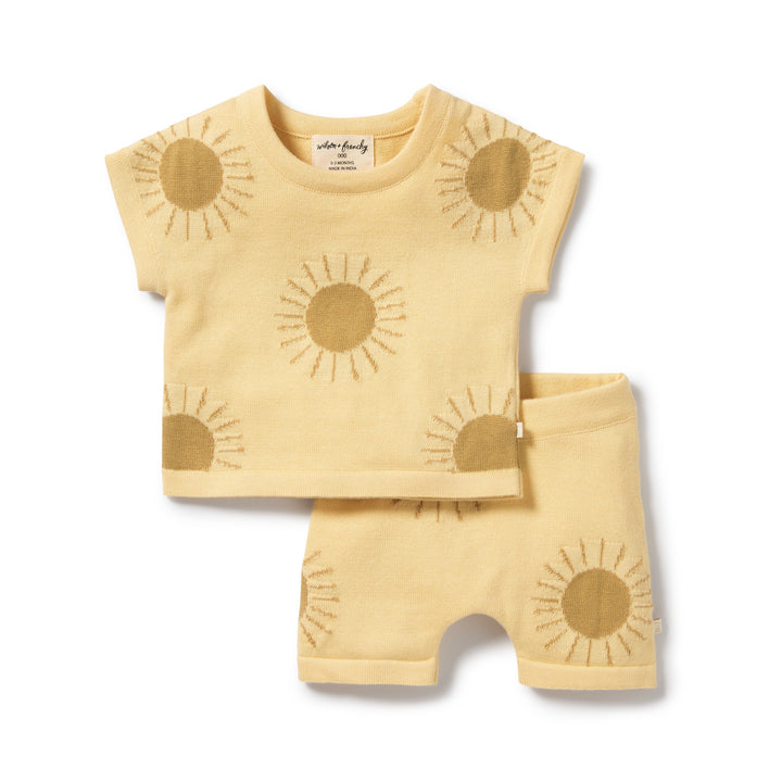Wilson and Frenchy Sunshine Organic Knitted Set
