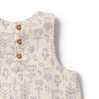 Flow Organic Crinkle Ruffle Top