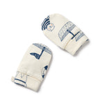 Wilson and Frenchy Nautical Bear Organic Mittens