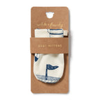 Wilson and Frenchy Nautical Bear Organic Mittens