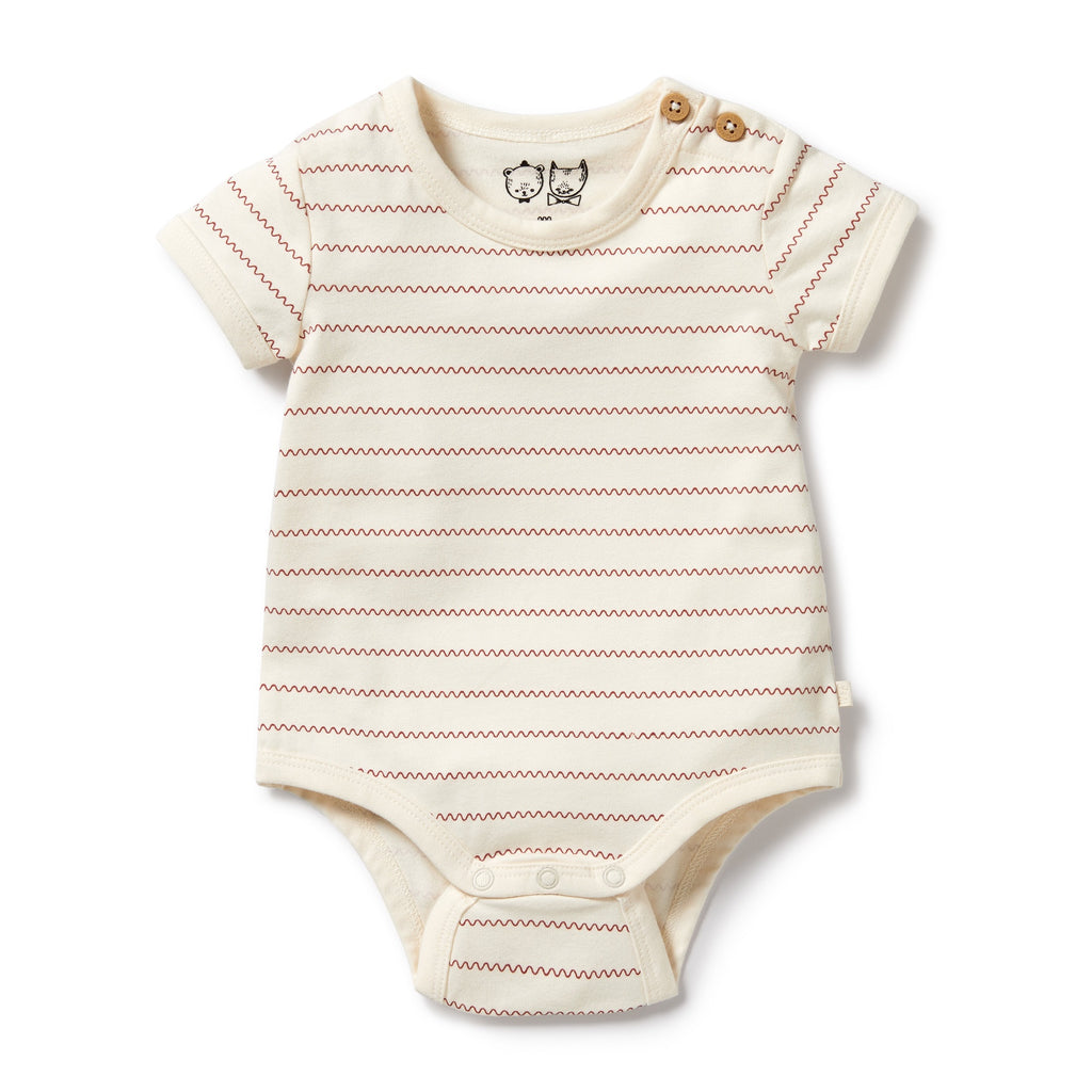 Wilson and Frenchy Squiggle Organic Bodysuit