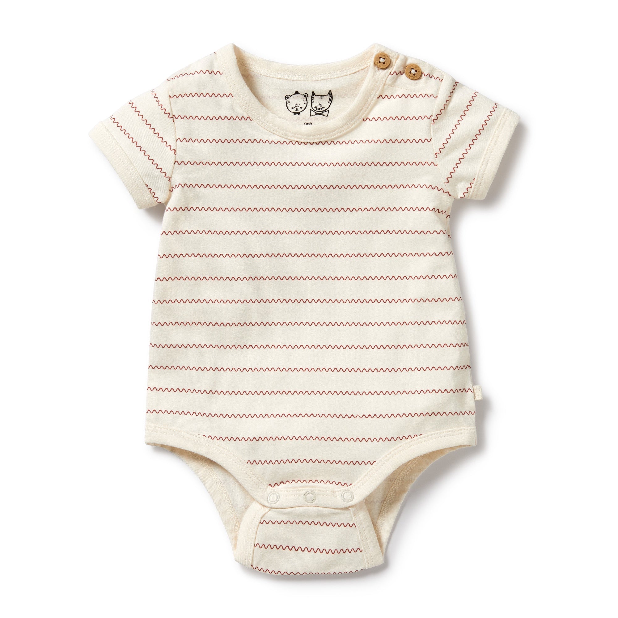 Wilson and Frenchy Squiggle Organic Bodysuit