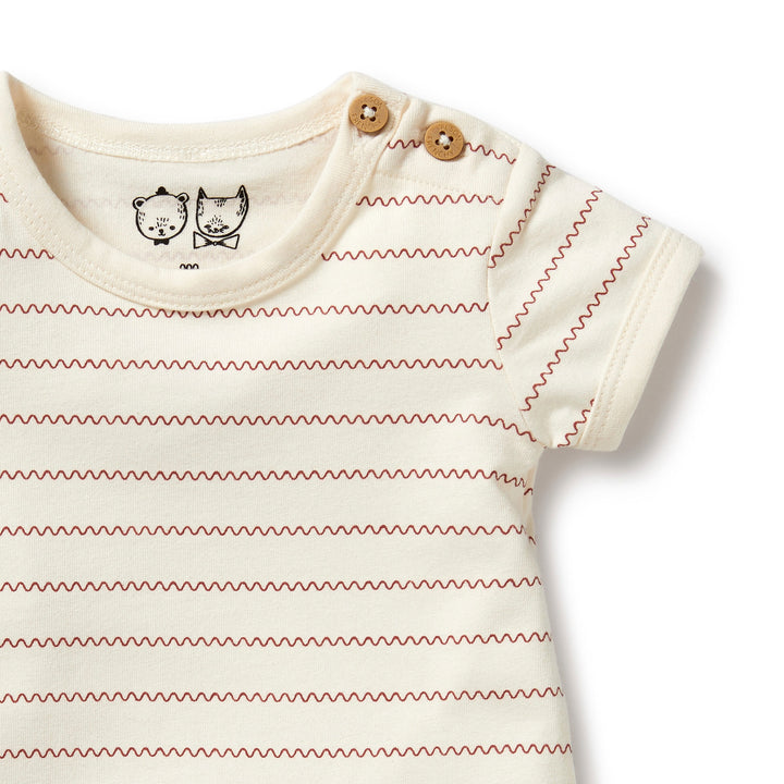 Wilson and Frenchy Squiggle Organic Bodysuit