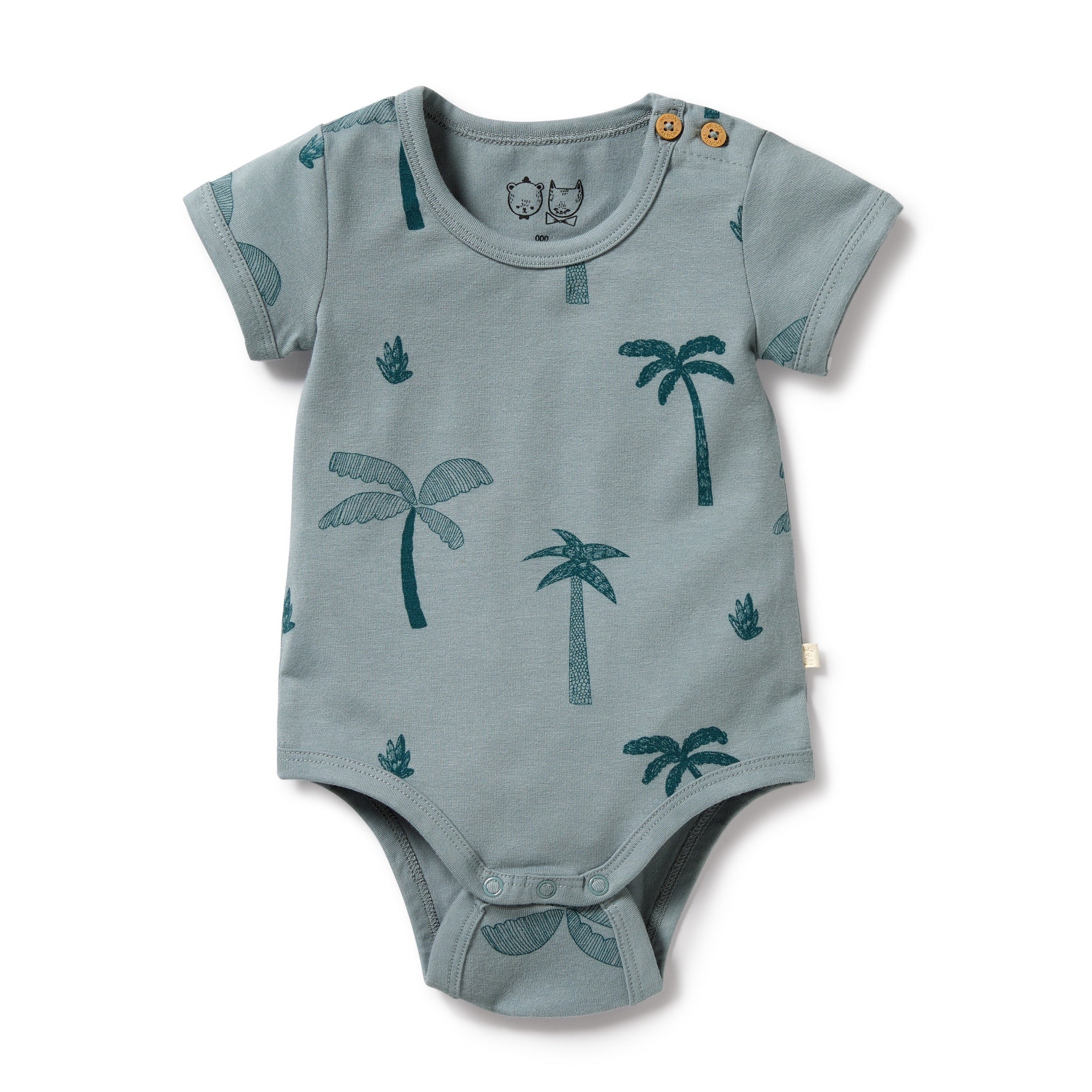 Wilson and Frenchy Palm Days Organic Bodysuit