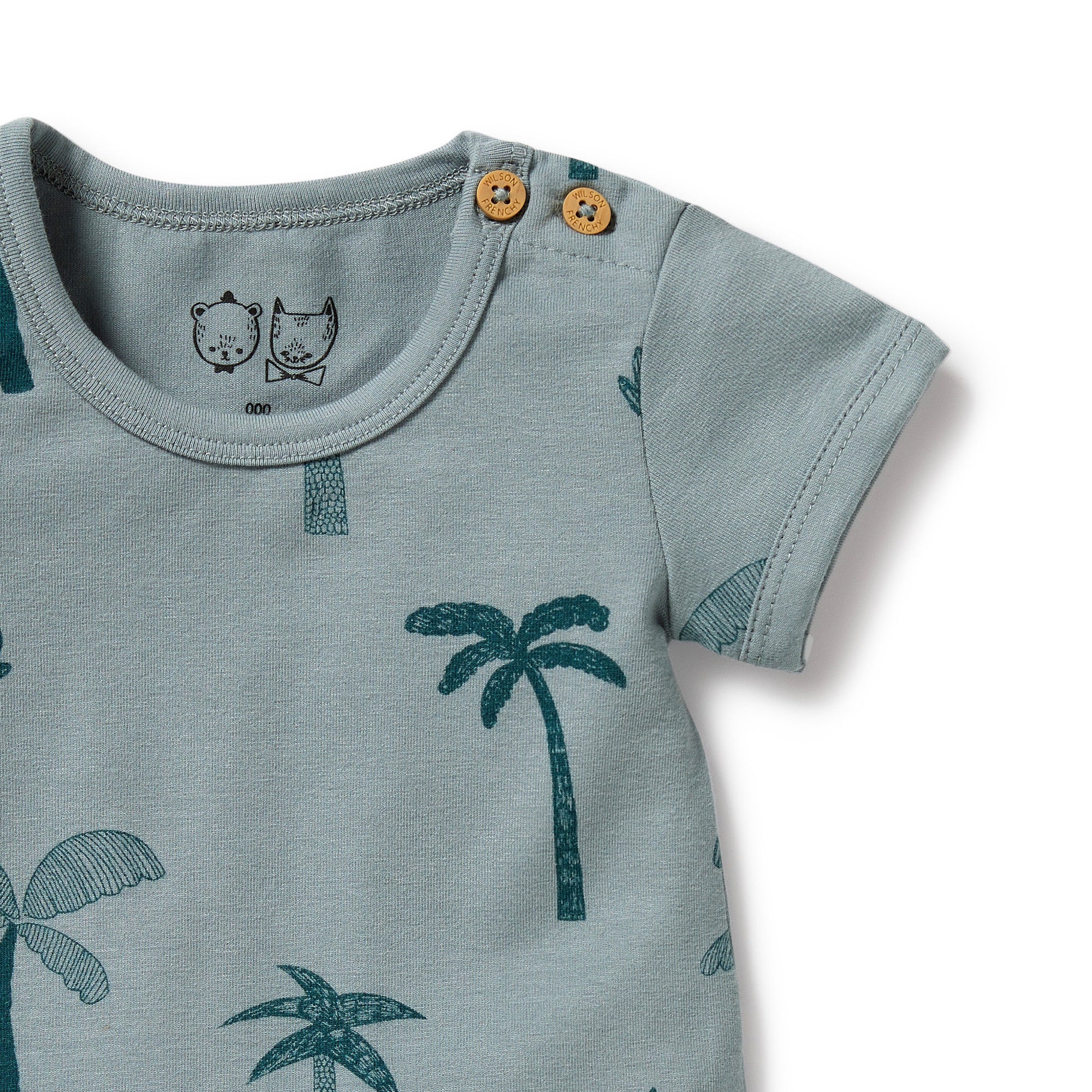 Wilson and Frenchy Palm Days Organic Bodysuit