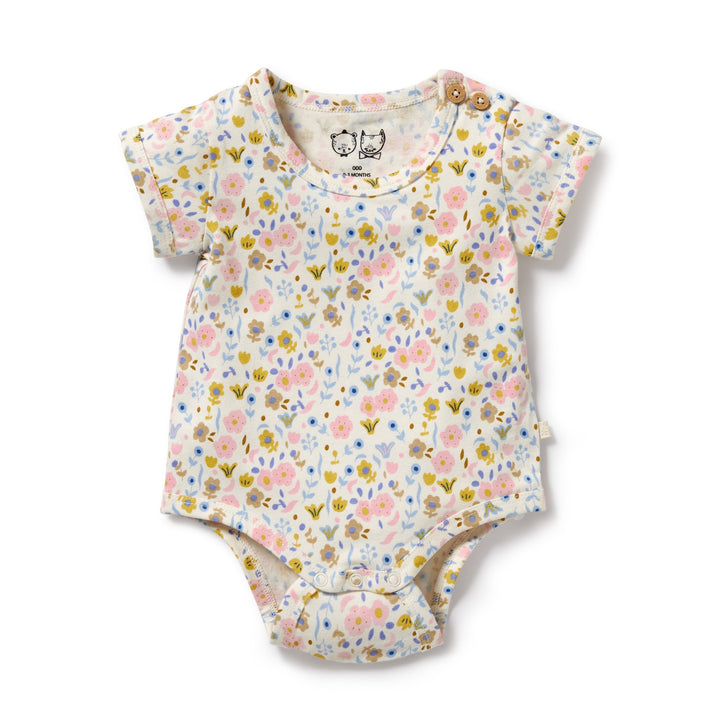 Wilson and Frenchy Ava Floral Organic Bodysuit