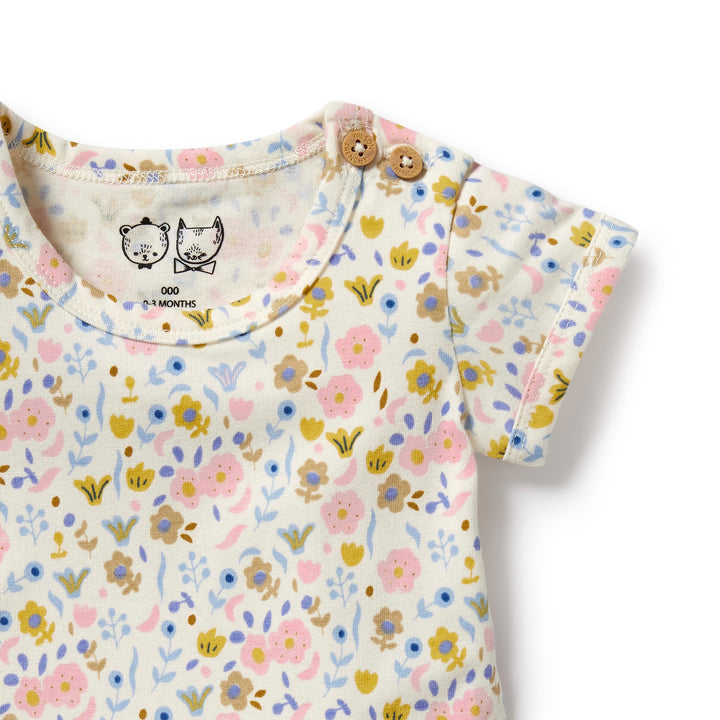 Wilson and Frenchy Ava Floral Organic Bodysuit