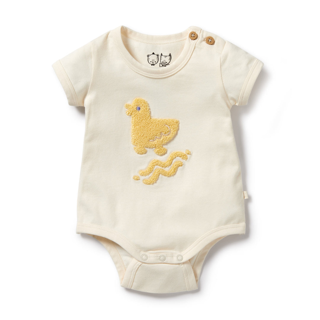 Wilson and Frenchy Quack Organic Bodysuit