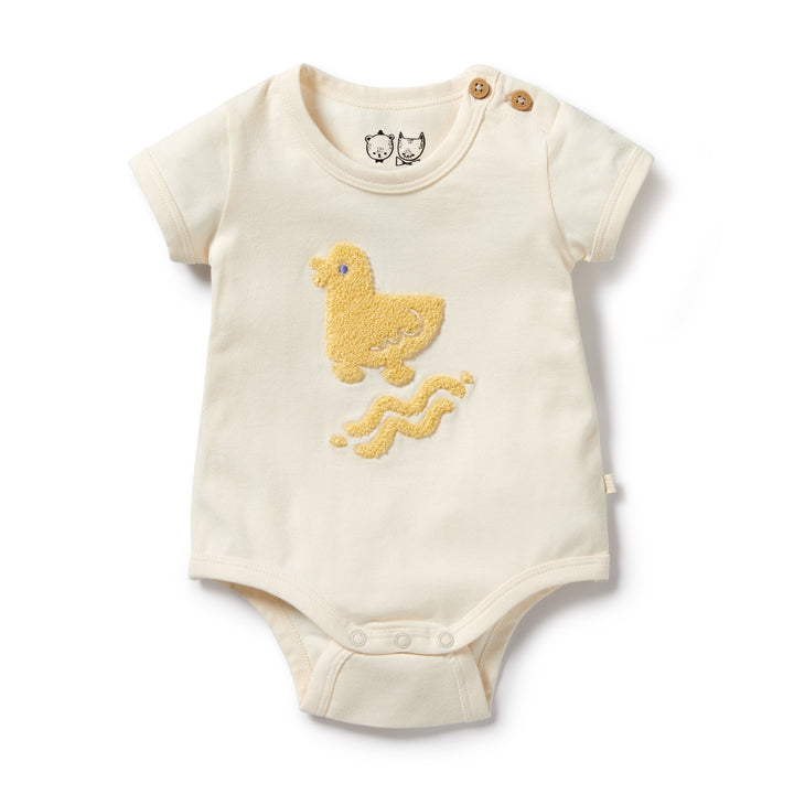Wilson and Frenchy Quack Organic Bodysuit