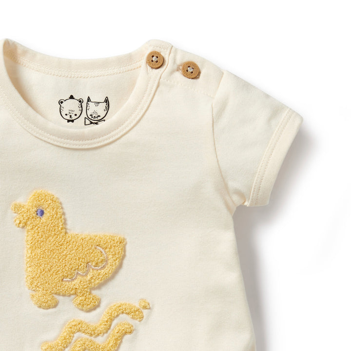 Wilson and Frenchy Quack Organic Bodysuit