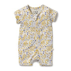 Wilson and Frenchy Little Meadow Organic Boyleg Zipsuit