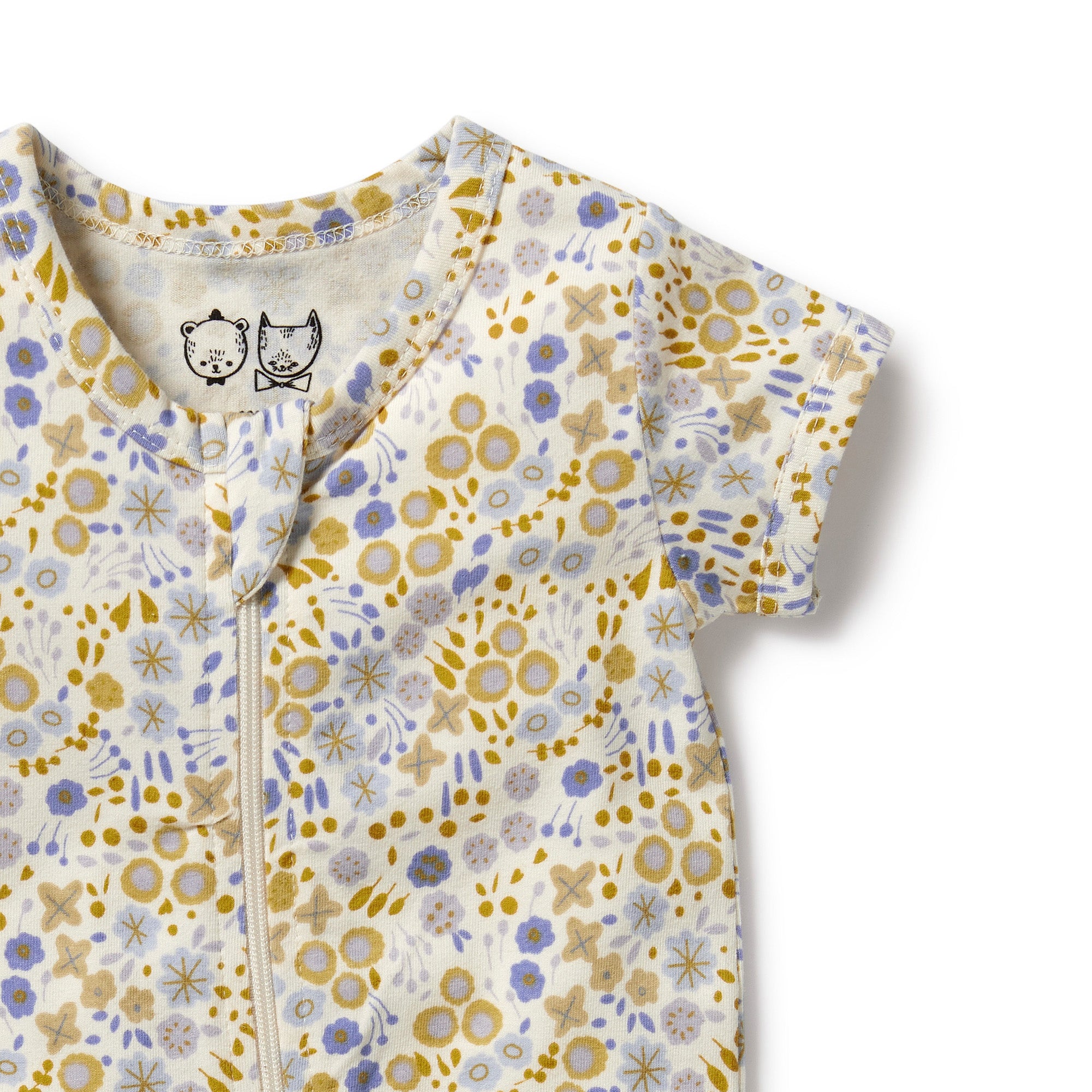 Wilson and Frenchy Little Meadow Organic Boyleg Zipsuit