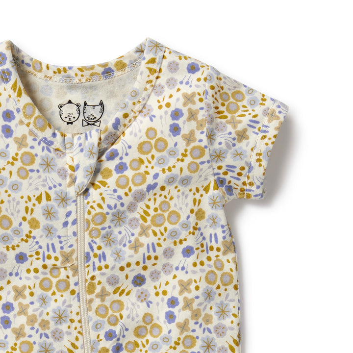 Wilson and Frenchy Little Meadow Organic Boyleg Zipsuit