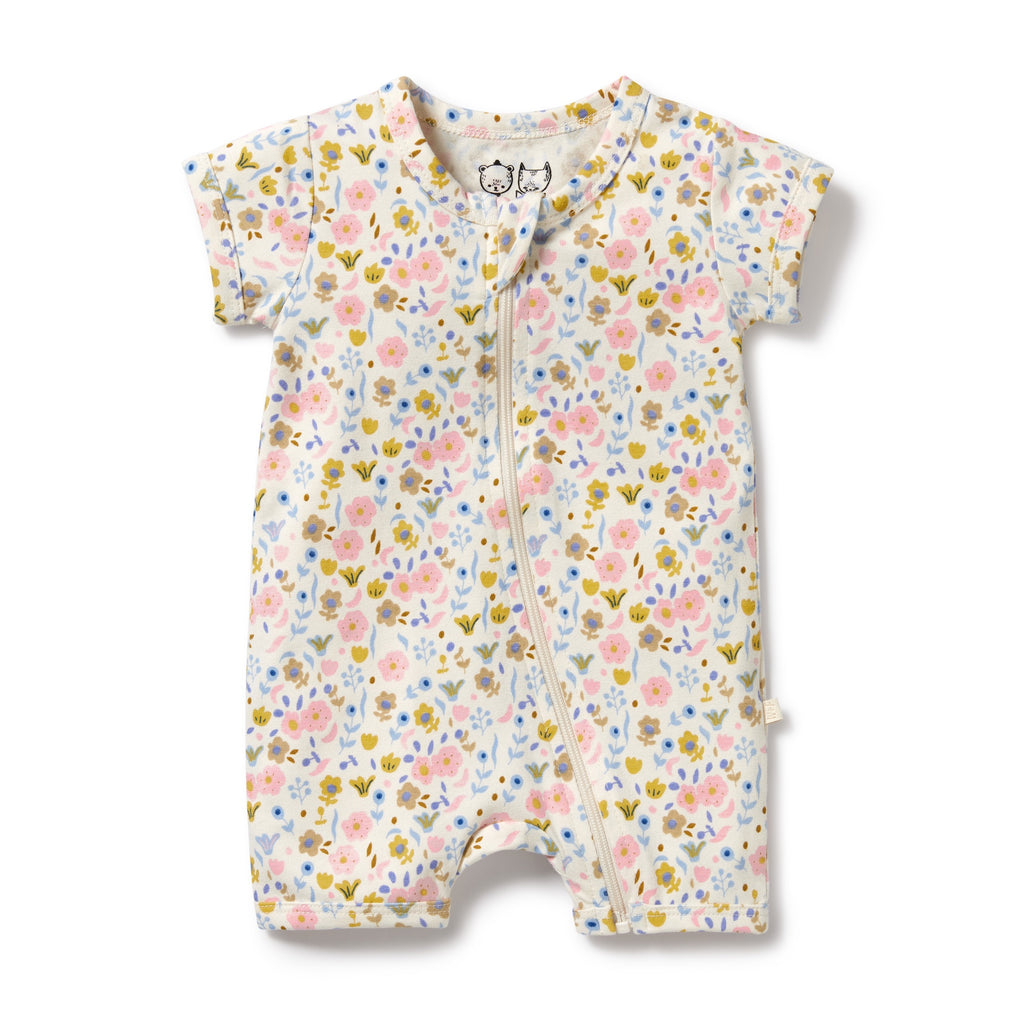 Wilson and Frenchy Ava Floral Organic Boyleg Zipsuit