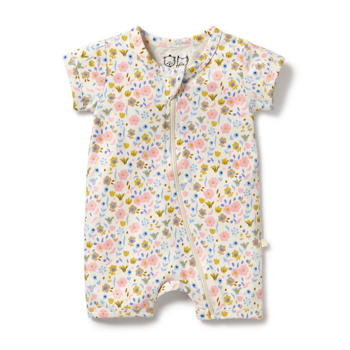 Wilson and Frenchy Ava Floral Organic Boyleg Zipsuit
