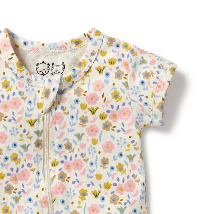 Wilson and Frenchy Ava Floral Organic Boyleg Zipsuit