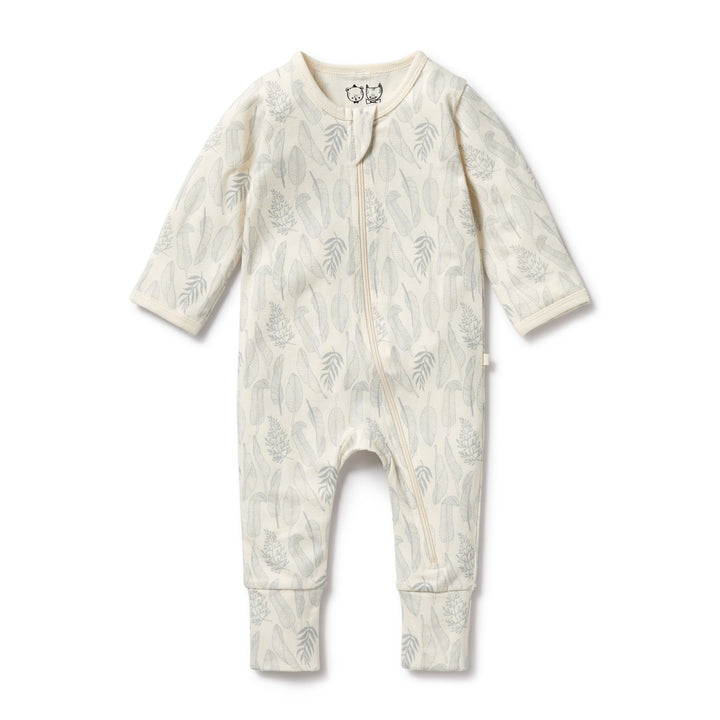 Wilson and Frenchy New Leaf Organic Zipsuit with Feet