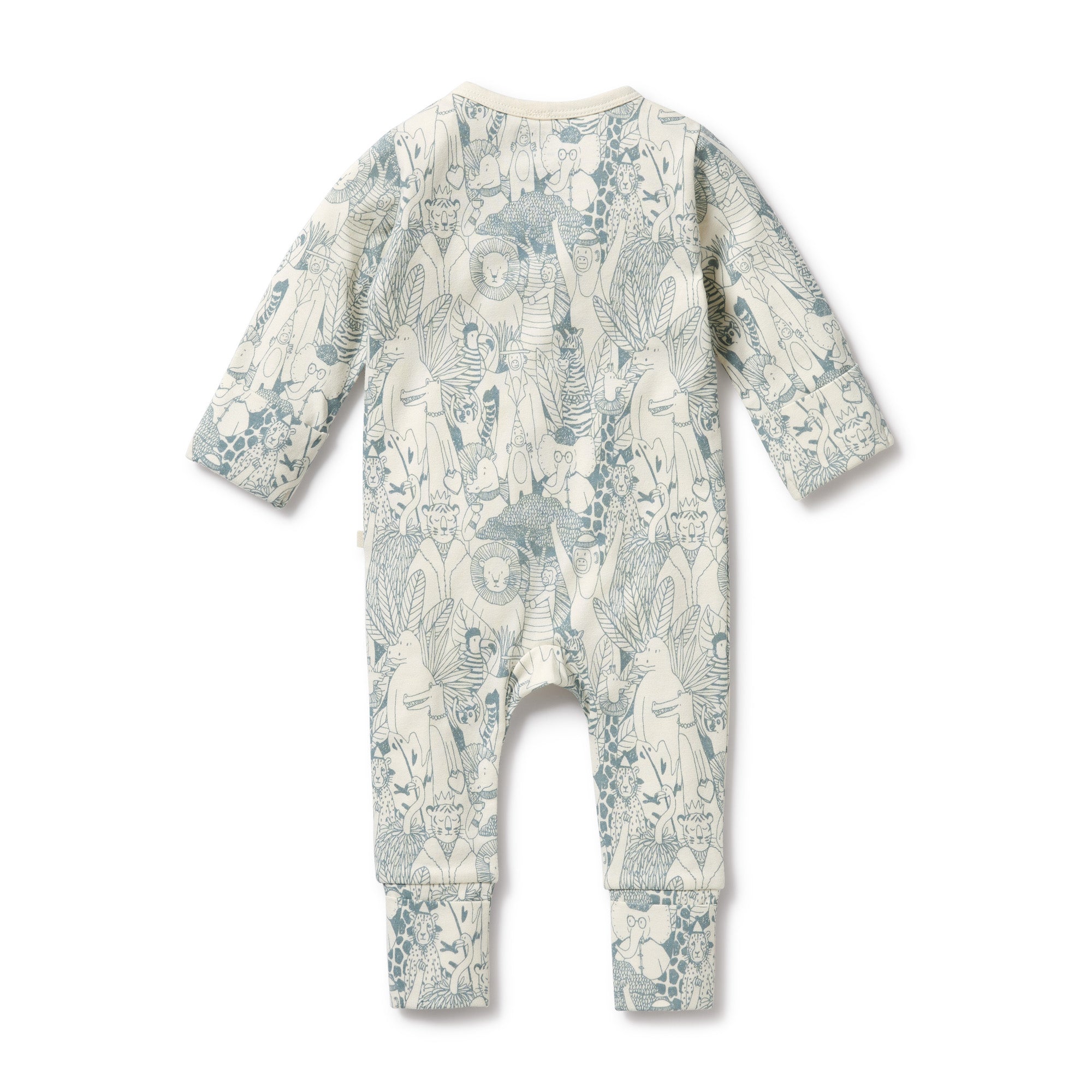 Wilson and Frenchy Hello Friends Organic Zipsuit with Feet