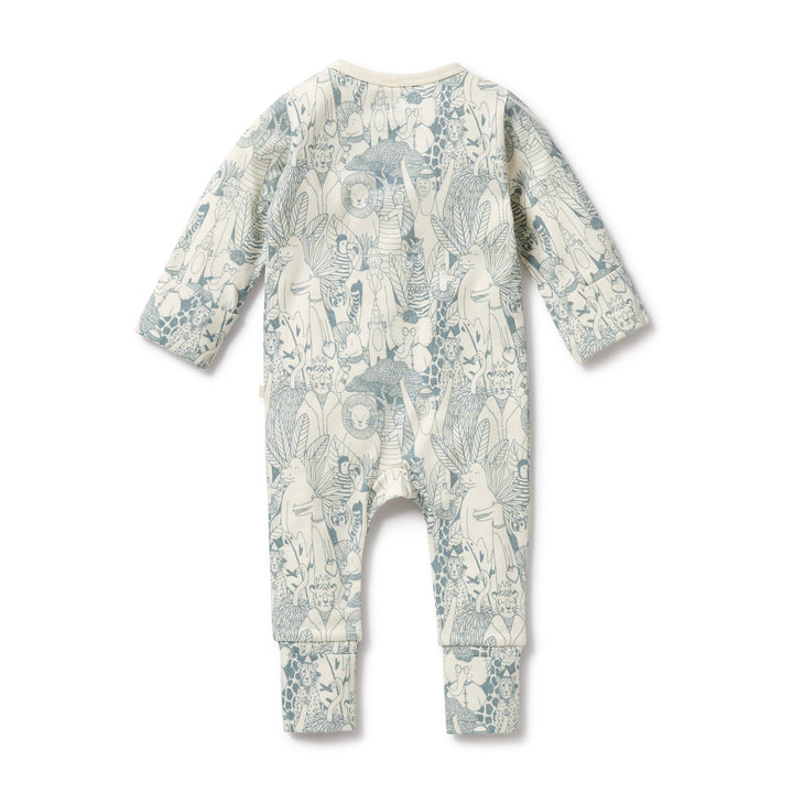 Wilson and Frenchy Hello Friends Organic Zipsuit with Feet
