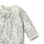 Wilson and Frenchy Hello Friends Organic Zipsuit with Feet