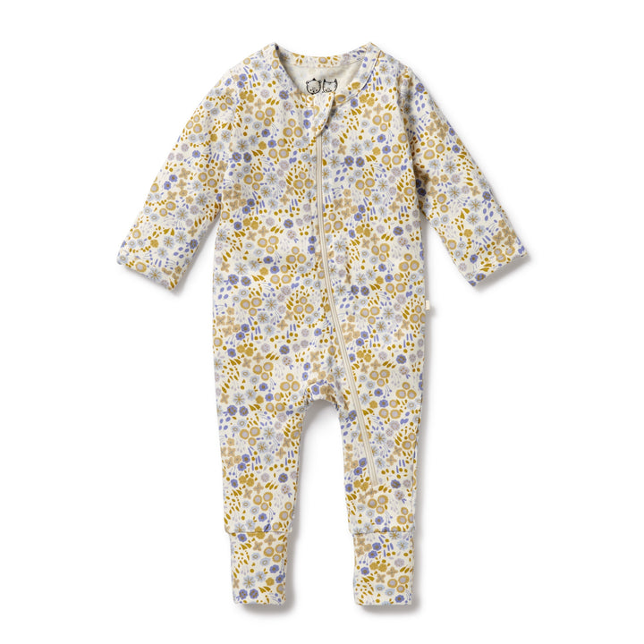 Wilson and Frenchy Little Meadow Organic Zipsuit with Feet