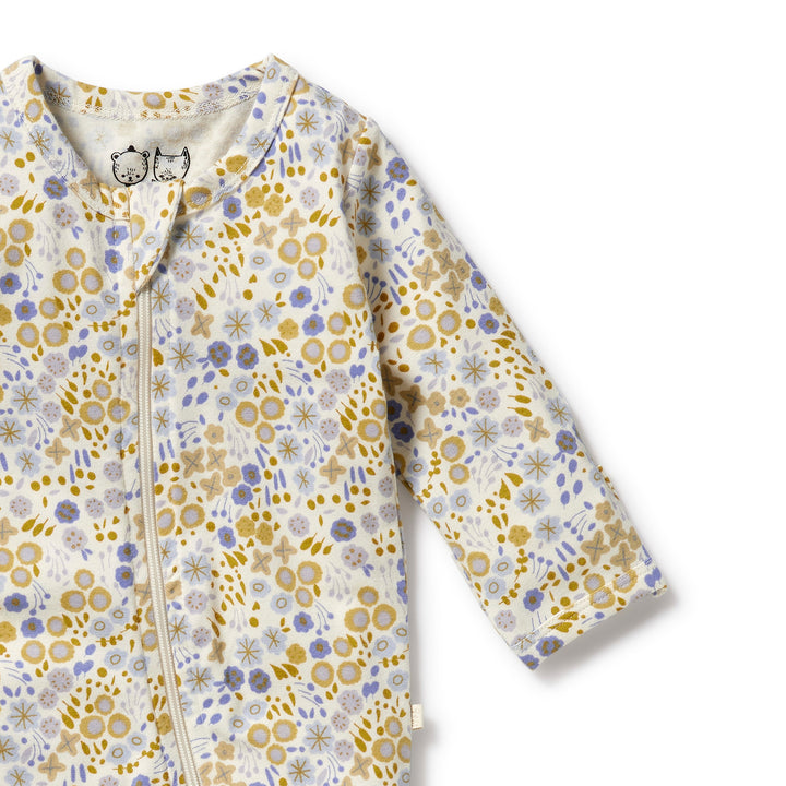 Wilson and Frenchy Little Meadow Organic Zipsuit with Feet