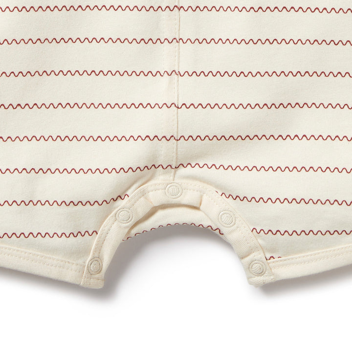 Wilson and Frenchy Squiggle Organic Henley Growsuit