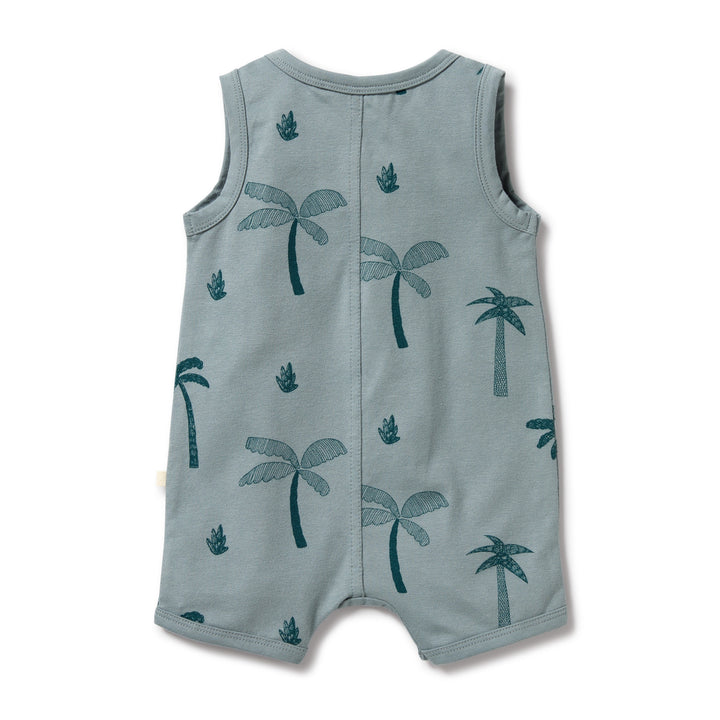 Wilson and Frenchy Palm Days Organic Henley Growsuit