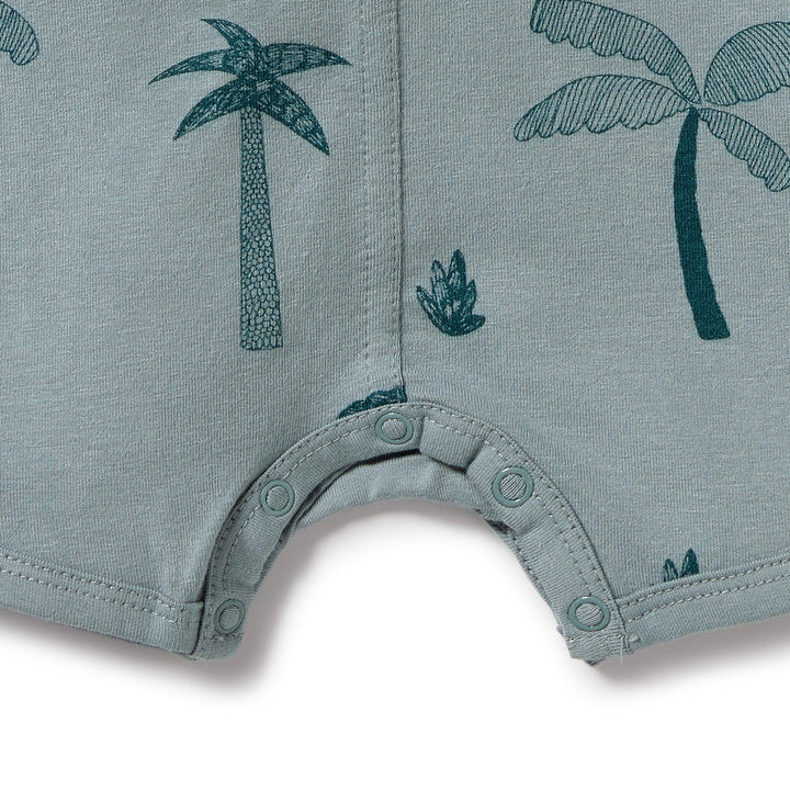 Wilson and Frenchy Palm Days Organic Henley Growsuit