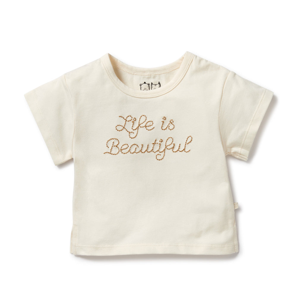 Wilson and Frenchy Life is Beautiful Organic Tee