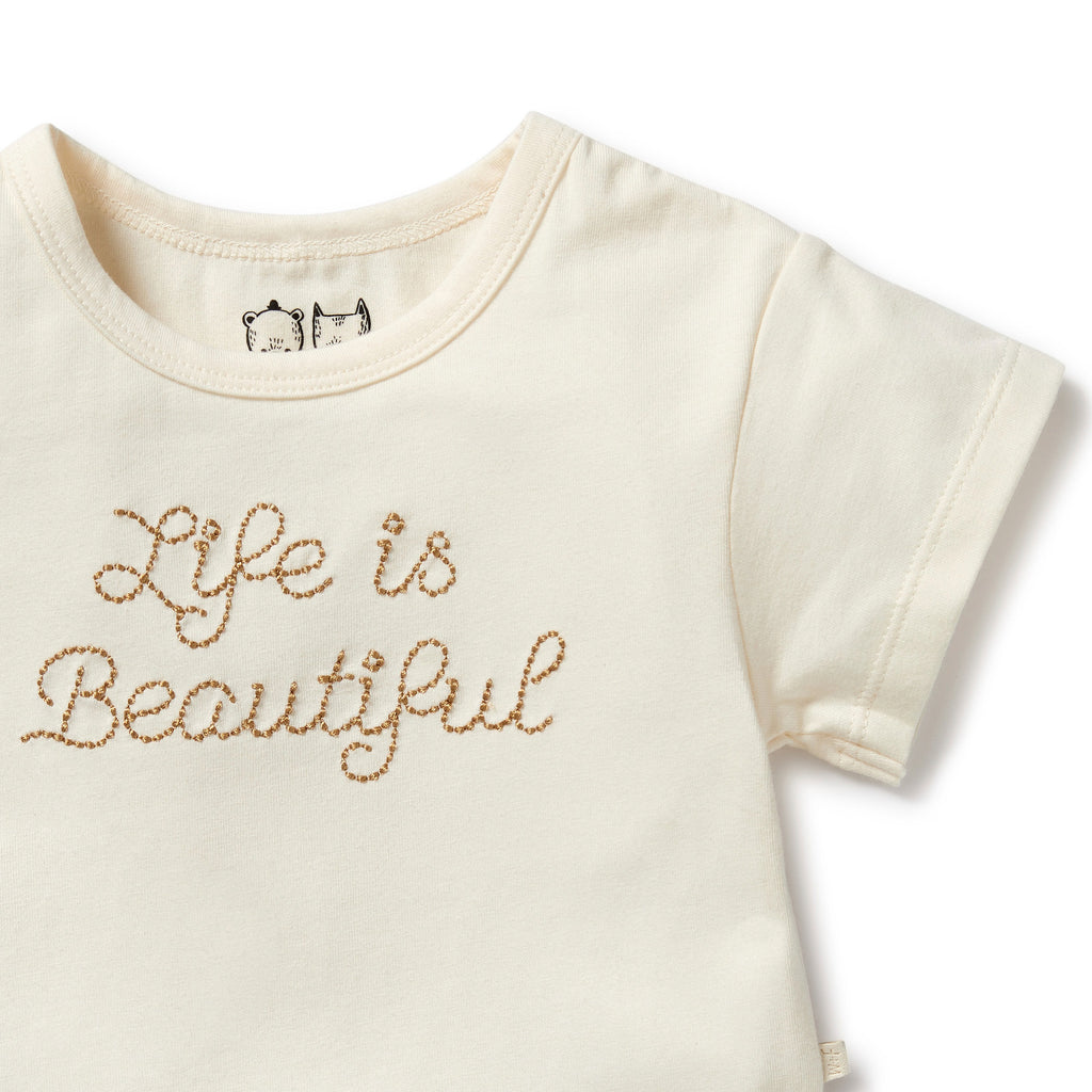 Wilson and Frenchy Life is Beautiful Organic Tee