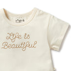 Wilson and Frenchy Life is Beautiful Organic Tee