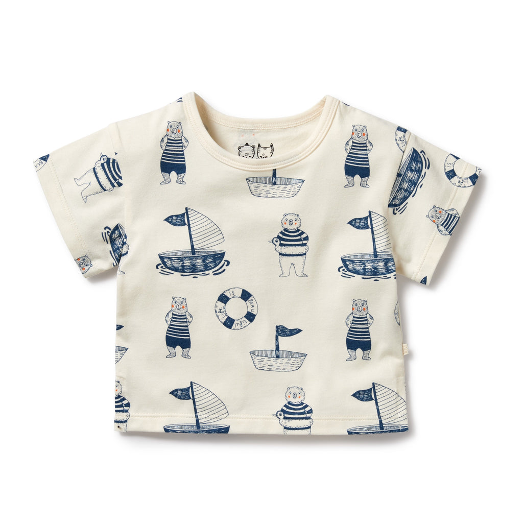 Nautical Bear Organic Tee