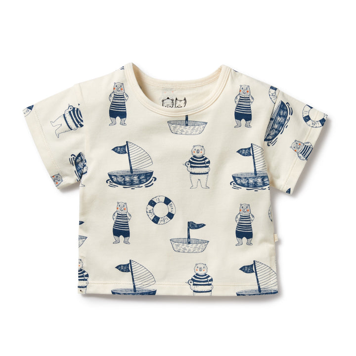 Wilson and Frenchy Nautical Bear Organic Tee