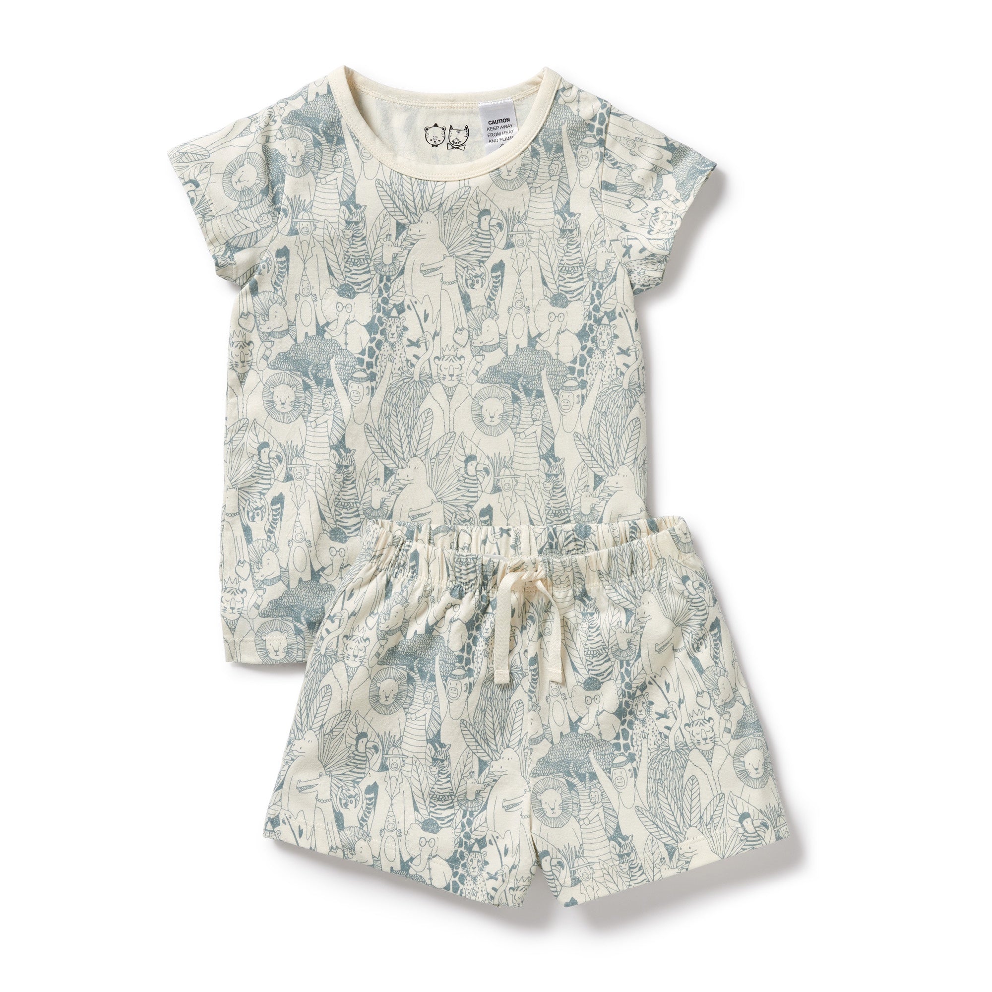 Wilson and Frenchy Hello Friends Organic Short Sleeved Pyjamas