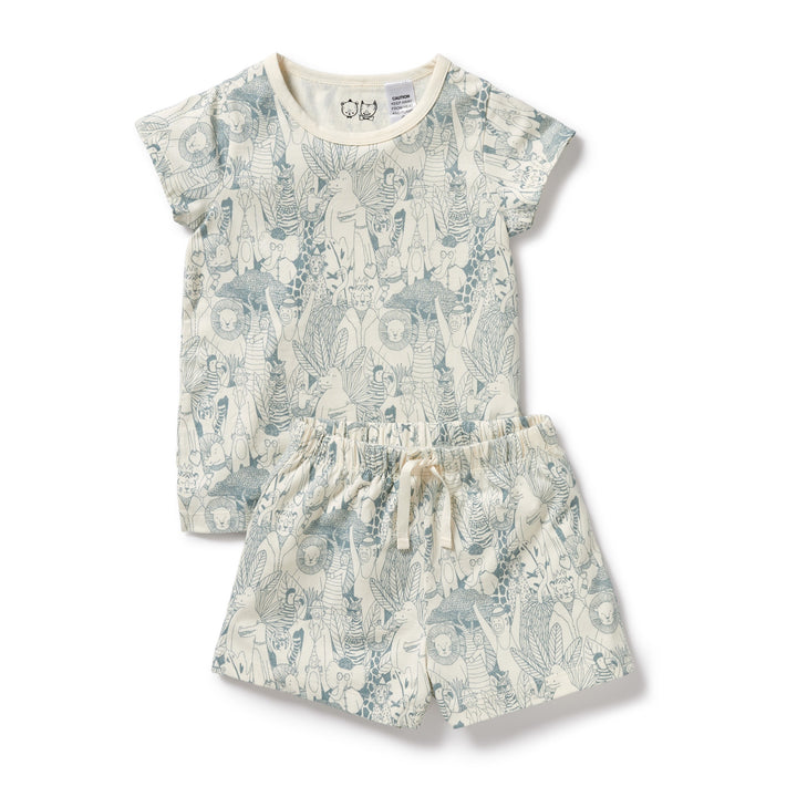 Wilson and Frenchy Hello Friends Organic Short Sleeved Pyjamas