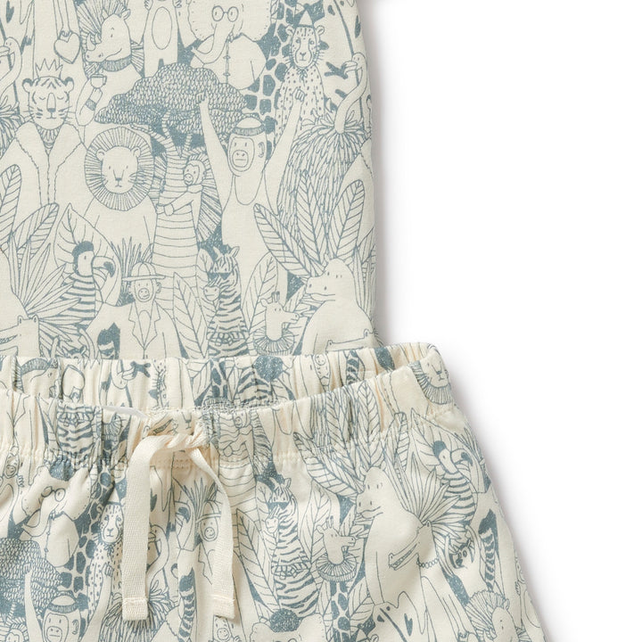 Wilson and Frenchy Hello Friends Organic Short Sleeved Pyjamas
