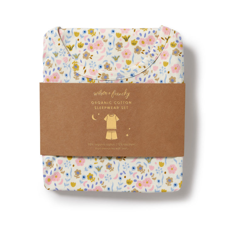 Wilson and Frenchy Ava Floral Organic Short Sleeved Pyjamas