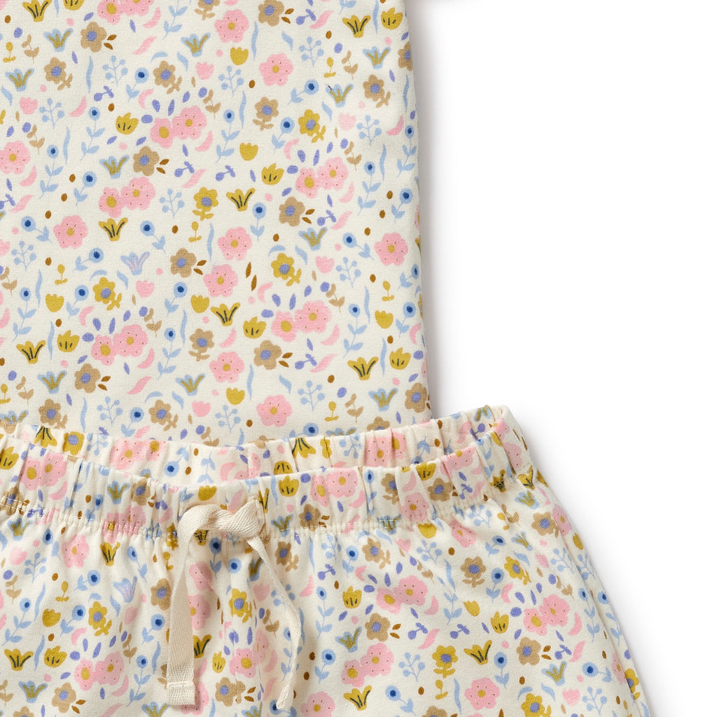 Wilson and Frenchy Ava Floral Organic Short Sleeved Pyjamas