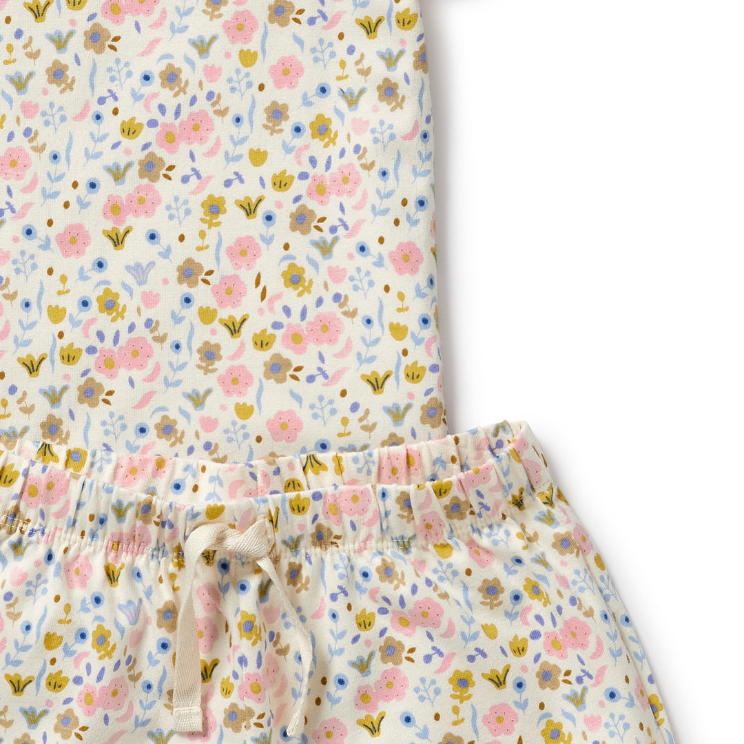 Wilson and Frenchy Ava Floral Organic Short Sleeved Pyjamas