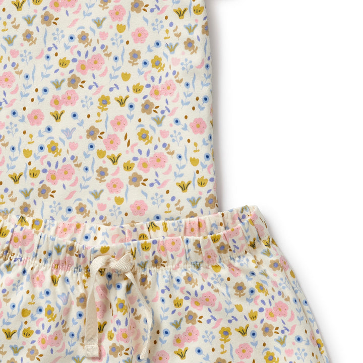 Wilson and Frenchy Ava Floral Organic Short Sleeved Pyjamas