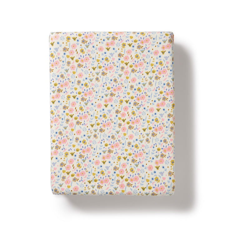 Wilson and Frenchy Ava Floral Organic Bassinet Sheet