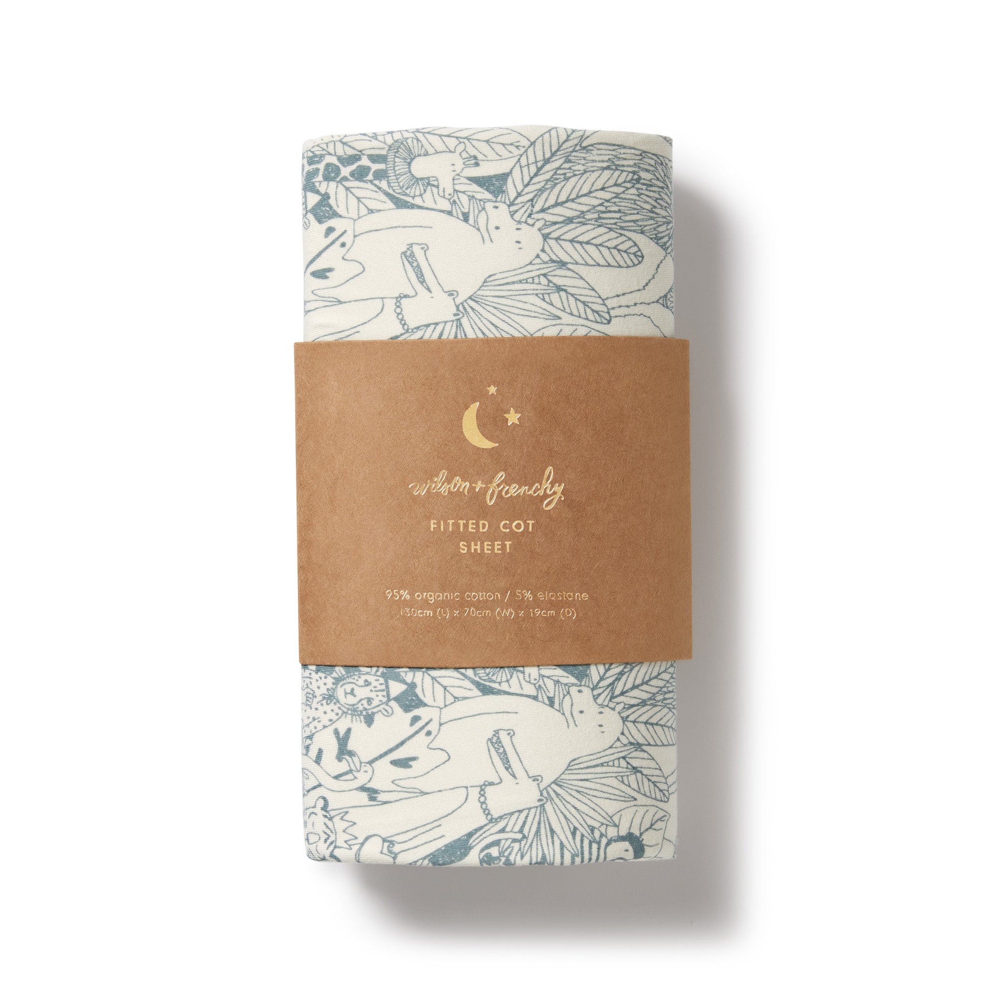 Wilson and Frenchy Hello Friends Organic Cot Sheet