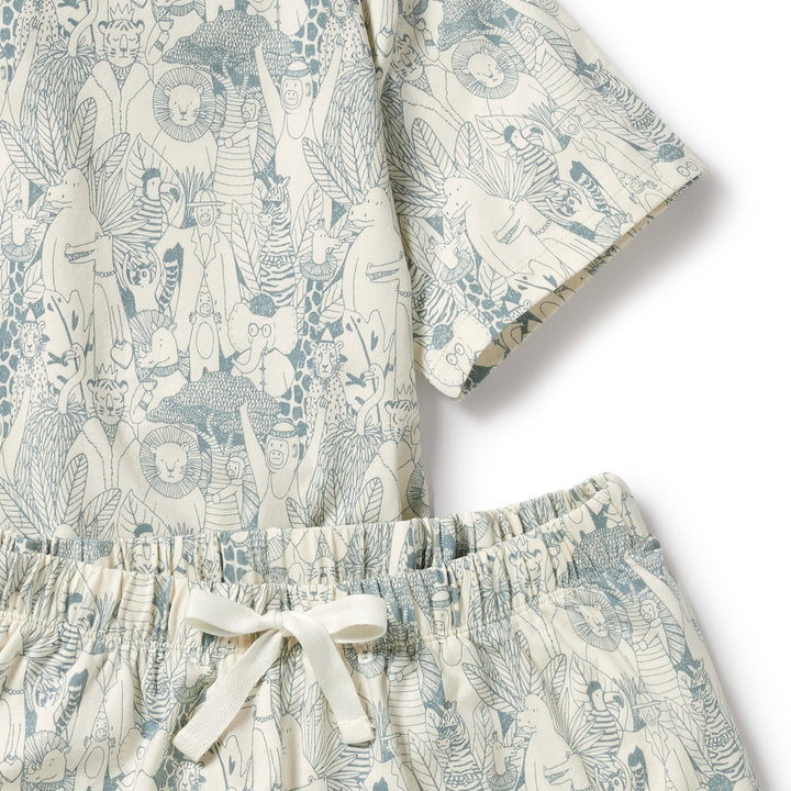 Wilson and Frenchy Hello Friends Organic Women's Short Sleeved Pyjamas