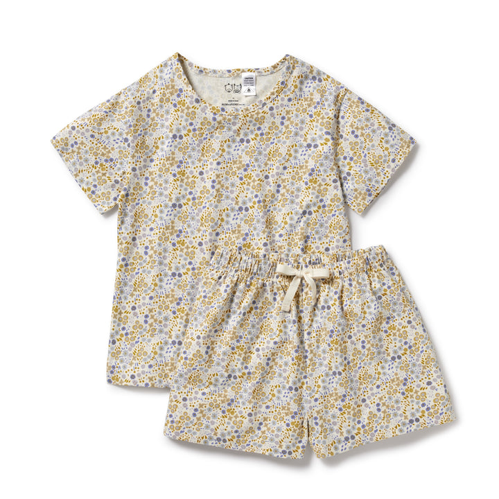 Wilson and Frenchy Little Meadow Organic Women's Short Sleeved Pyjamas